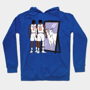 Kawhi Leonard and Paul George Mirror GOATs Hoodie